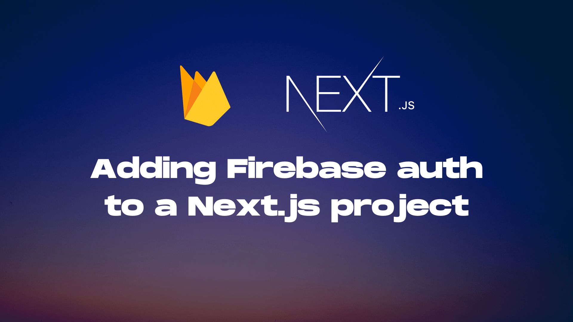 Firebase authentication in Next.js image
