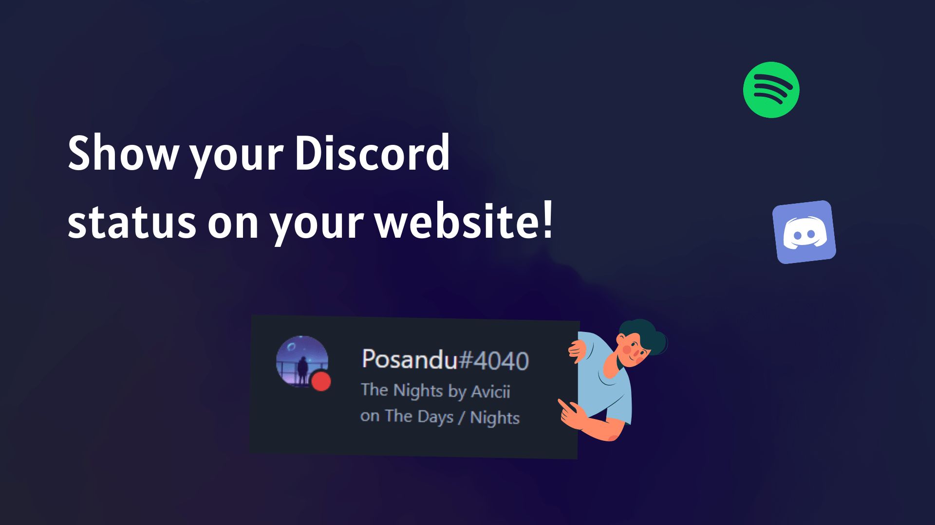 Adding your discord status to a website image